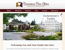 Tablet Screenshot of cornerstonecareoption.com